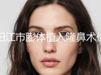 阳江市膨体植入隆鼻术价格表参考版(10月-4月膨体植入隆鼻术均价为：25730元)